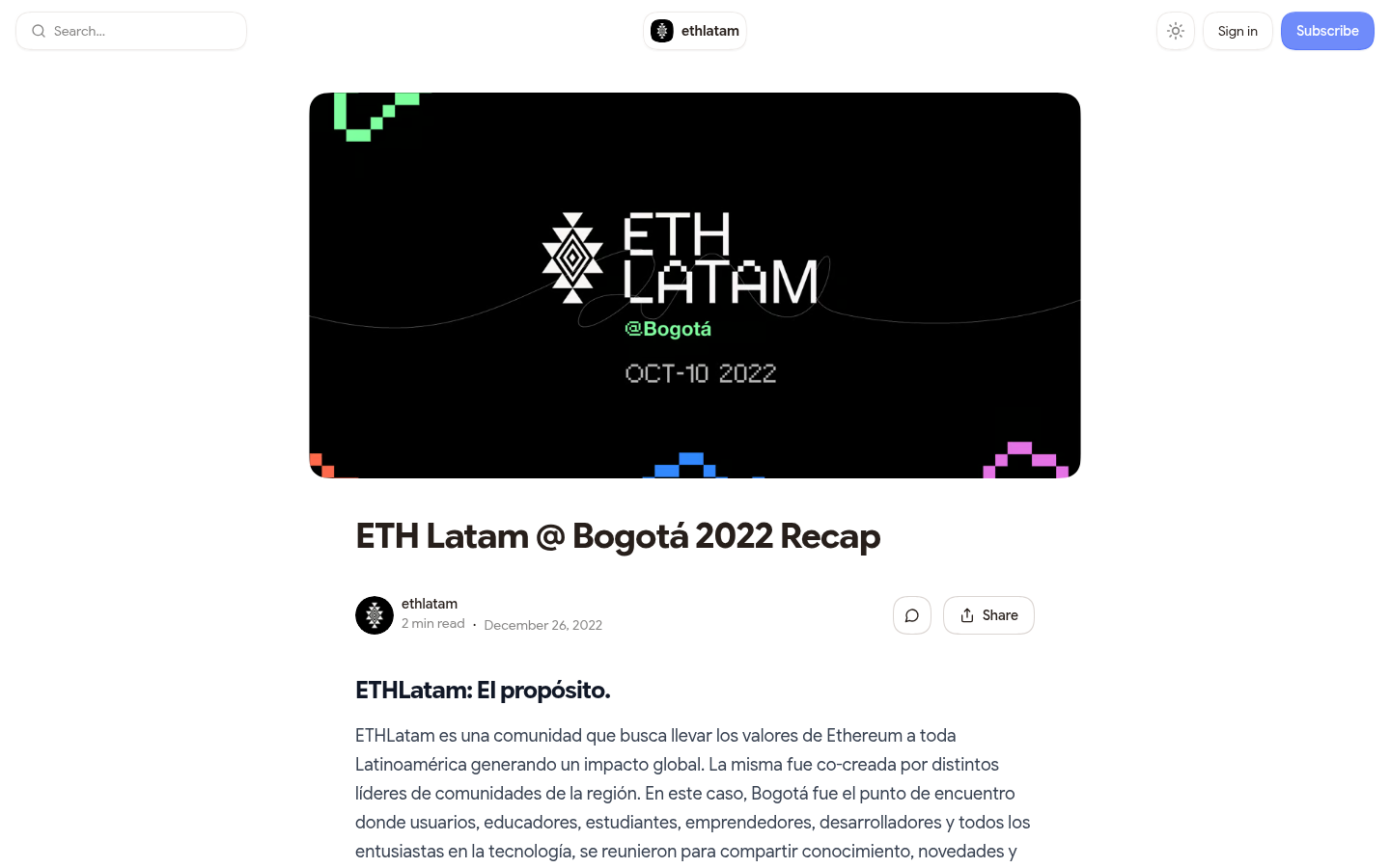 ETHLatam Bogotá 2022